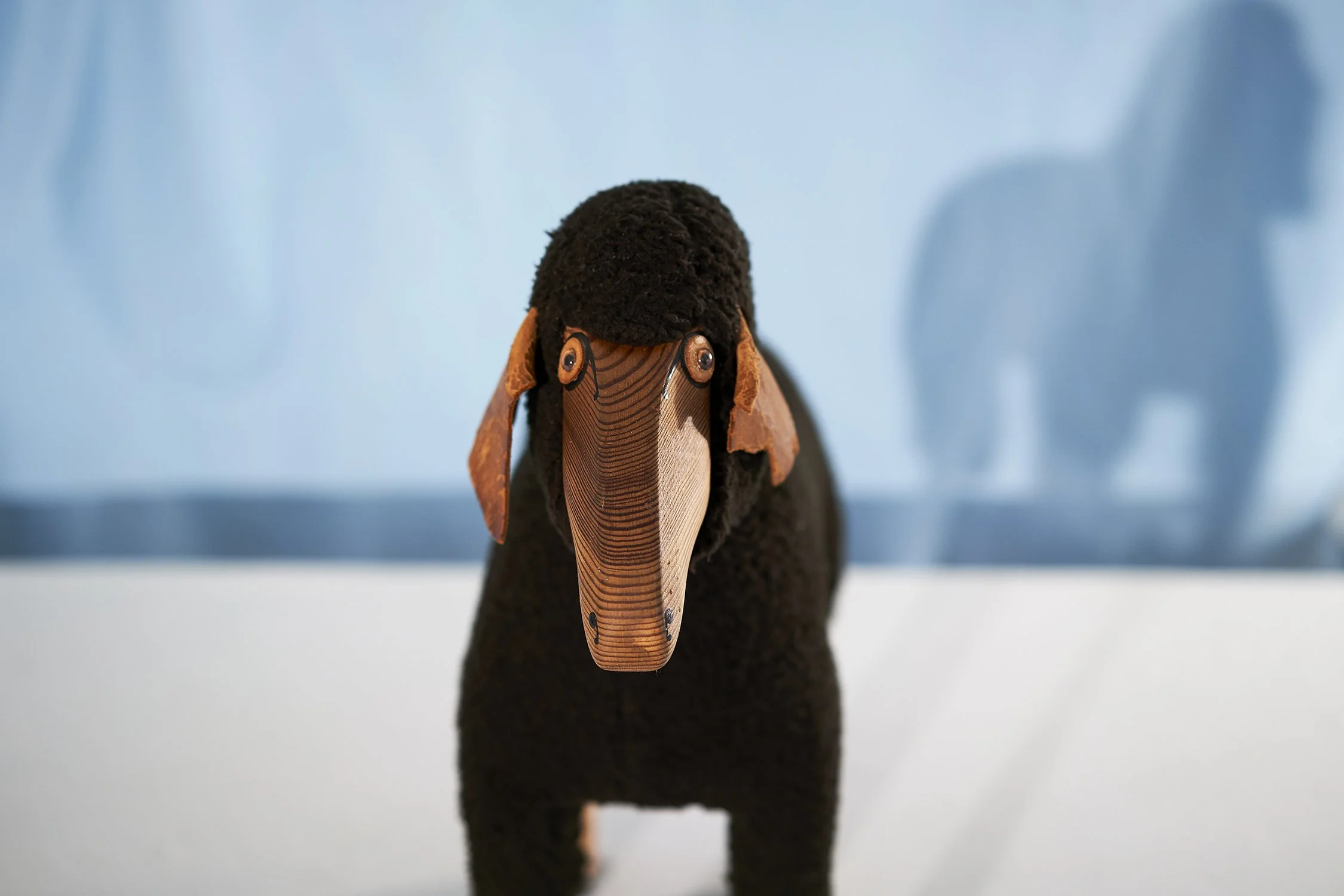Hanns Peter Krafft for Meier Sheep in Black with Original Leather